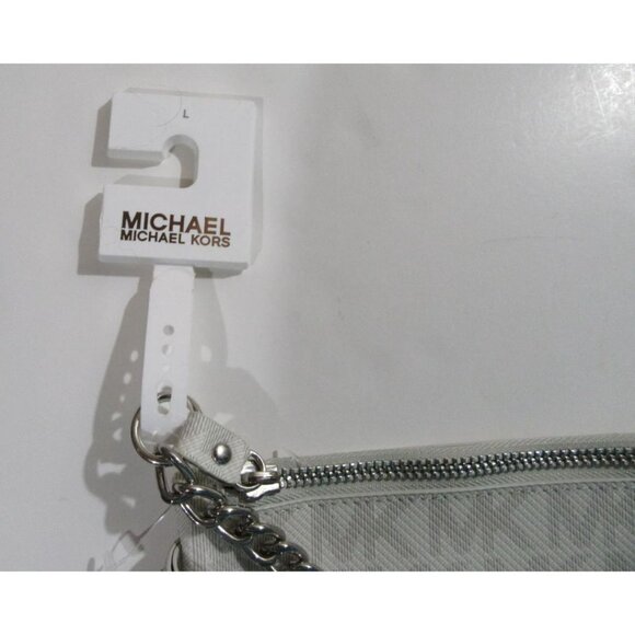 Michael Kors Signature Logo Fanny Pack Belt Bag Wallet Grey Size Large NWT - Picture 3 of 6